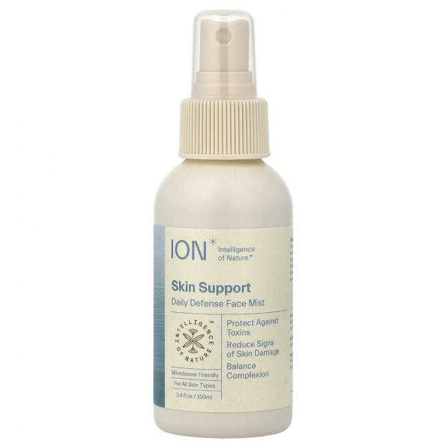 ION Intelligence of Nature, Skin Support, Daily Defense Face Mist, для всех типов кожи, 100 мл (3,4 жидких унции)