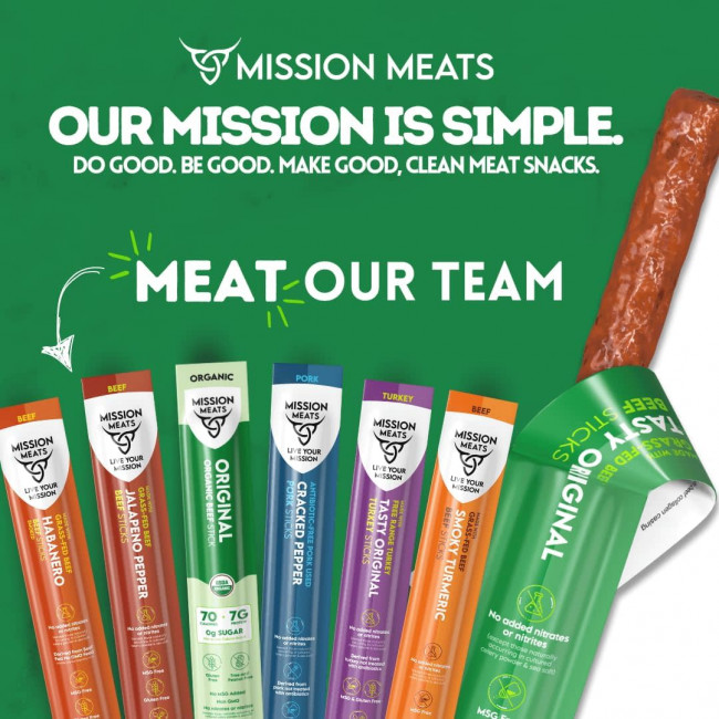 Мясные палочки Mission Meats с перцем халапеньо, 28 г