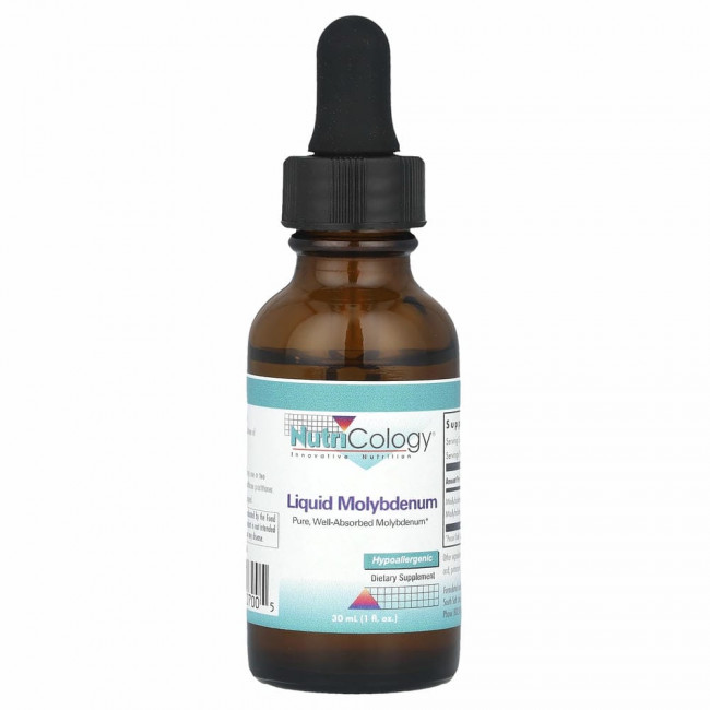 Nutricology, молибден в жидкой форме, 30 мл (1 жидк. унция)