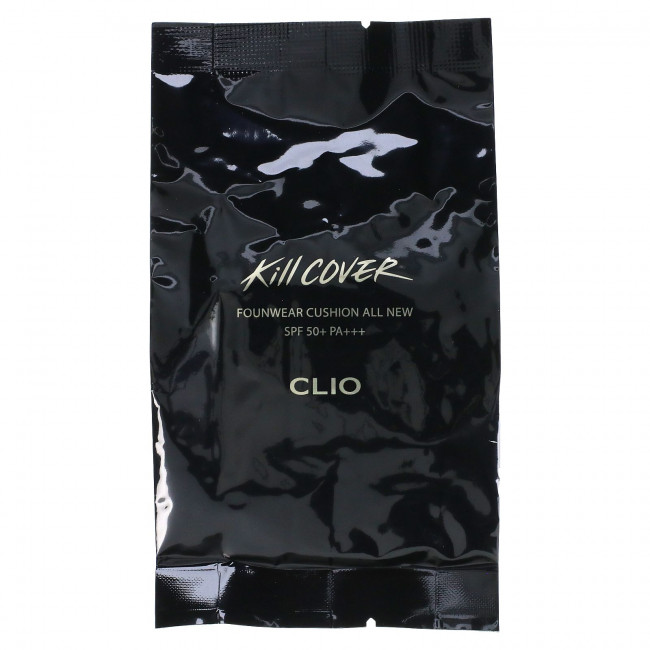 Clio, Kill Cover, Founwear Cushion All New, SPF 50+, PA +++, 04 имбирь, 2 подушки, 0,52 (15 г) каждая Clio, Kill Cover, Founwear Cushion All New, SPF 50+, PA +++, 04 имбирь, 2 подушки, 0,52 (15 г) каждая