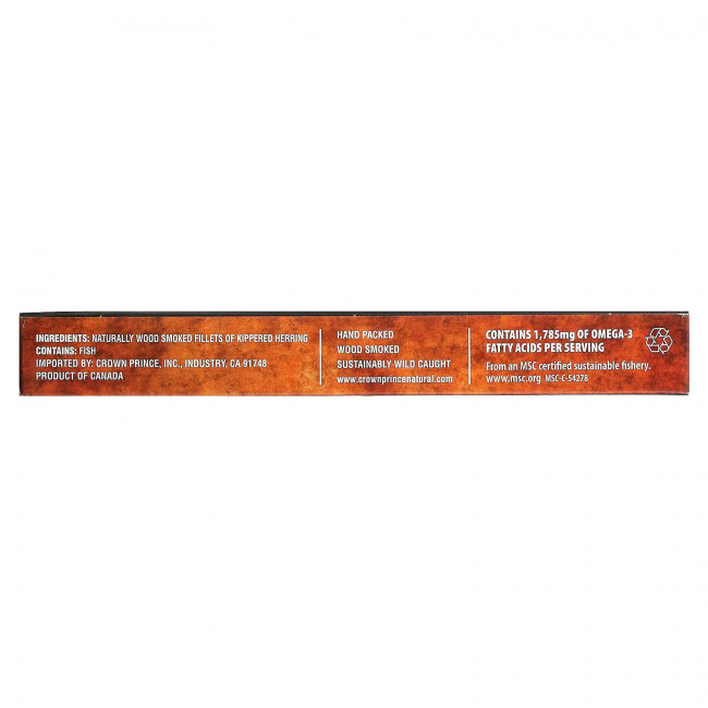 Crown Prince Natural, Закуска из копченой селедки, натуральное копчение, 3,25 унции (92 г) Crown Prince Natural, Закуска из копченой селедки, натуральное копчение, 3,25 унции (92 г)