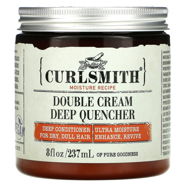 Curlsmith, Двойной крем для глубокого утоления, для сухих, тусклых волос, 237 мл (8 жидк. Унций) Curlsmith, Двойной крем для глубокого утоления, для сухих, тусклых волос, 237 мл (8 жидк. Унций)