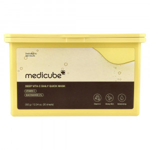 Medicube, Deep Vita C Daily Quick Beauty Mask, 30 листов, 350 г (12,34 унции)