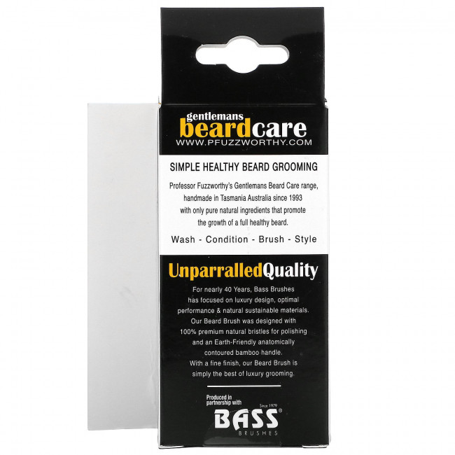 Professor Fuzzworthy's, Gentlemans Beard Brush, 100% натуральная щетина кабана, 1 шт.