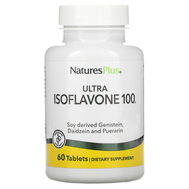 NaturesPlus, Ultra Isoflavone 100, 60 вегетарианских таблеток NaturesPlus, Ultra Isoflavone 100, 60 вегетарианских таблеток