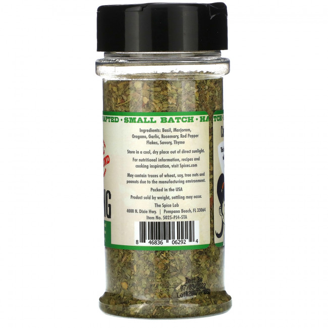 The Spice Lab, Итальянская приправа, без соли, 42 г (1,5 унции)