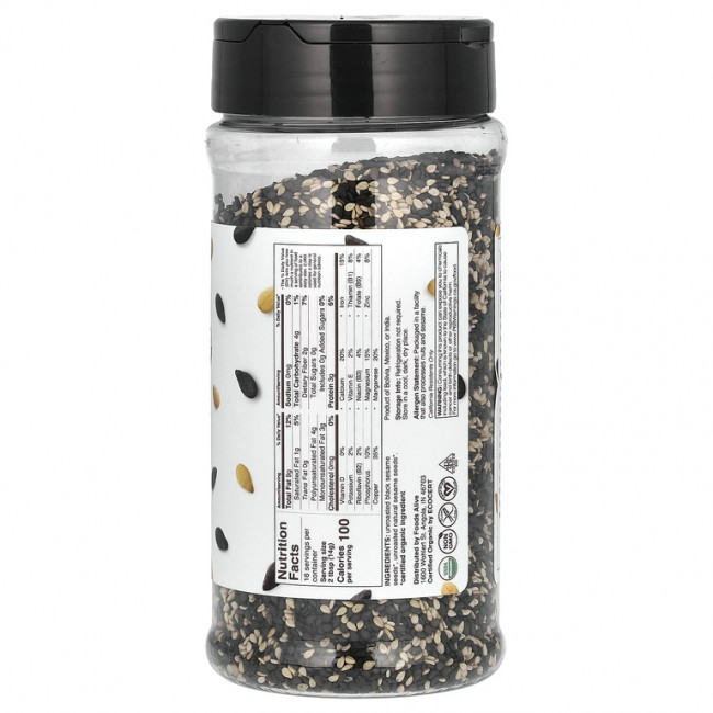 Foods Alive, Органический смокинг с кунжутом, шейкер, 227 г (8 унций)