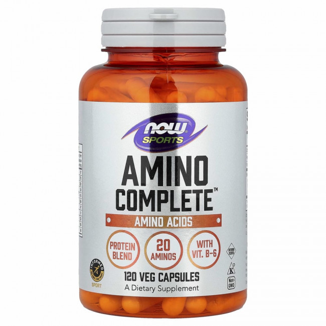 NOW Foods, Amino Complete, аминокислотный комплекс, 120 вегетарианских капсул NOW Foods, Amino Complete, аминокислотный комплекс, 120 вегетарианских капсул