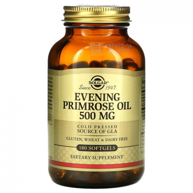 Solgar, масло первоцвета вечернего, 500 мг, 180 мягких таблеток Solgar, масло первоцвета вечернего, 500 мг, 180 мягких таблеток
