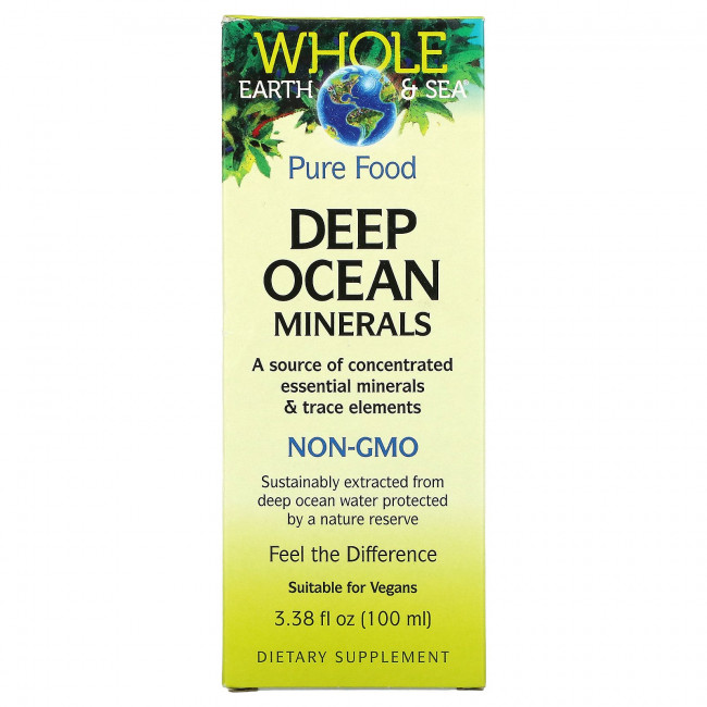 Natural Factors, Whole Earth & Sea, Deep Ocean Minerals, 100 мл (3,38 жидк. Унции) Natural Factors, Whole Earth & Sea, Deep Ocean Minerals, 100 мл (3,38 жидк. Унции)