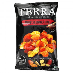 Terra, Real Vegetable Chips, Sweet & Smoky BBQ, 5.02 oz (141 g)
