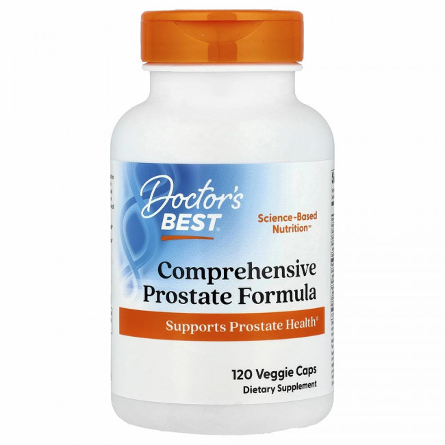 Doctor's Best, комплексная формула здоровья простаты, 120 вегетарианских капсул Doctor's Best, комплексная формула здоровья простаты, 120 вегетарианских капсул