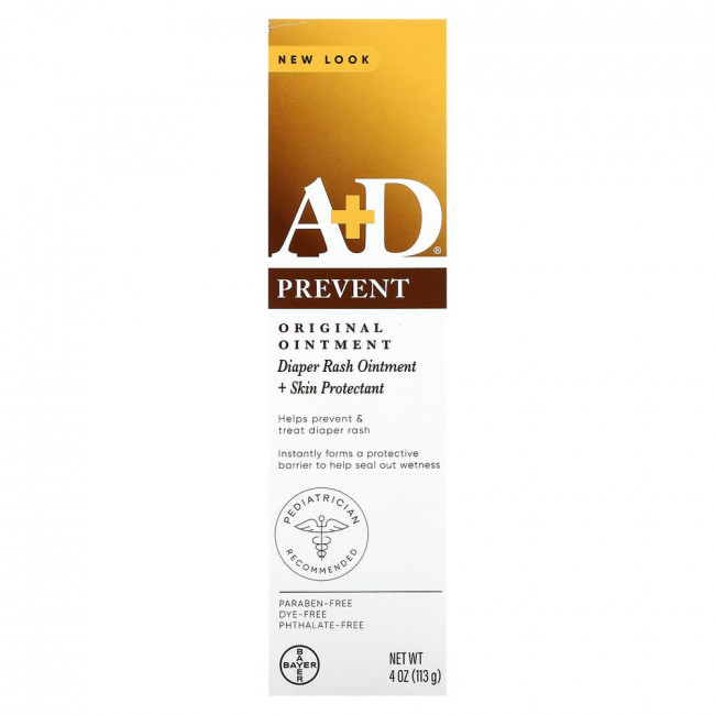 A+D, Original Ointment, мазь от пеленочной сыпи + средство для защиты кожи, 113 г (4 унции) A+D, Original Ointment, мазь от пеленочной сыпи + средство для защиты кожи, 113 г (4 унции)