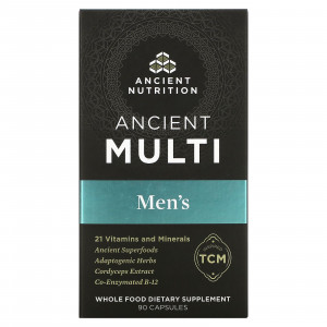 Dr. Axe / Ancient Nutrition, Ancient Multi, для мужчин, 90 капсул