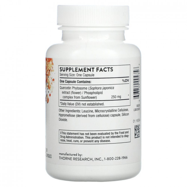 Thorne Research, Quercetin Phytosome, 60 капсул