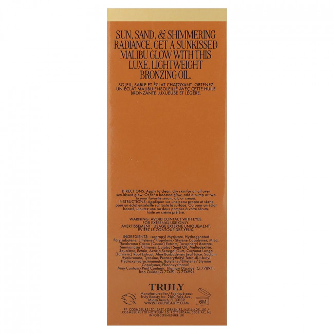 Truly Beauty, Sun Drops Bronze Body Glow, 90 мл (3,1 жидких унции) Truly Beauty, Sun Drops Bronze Body Glow, 90 мл (3,1 жидких унции)