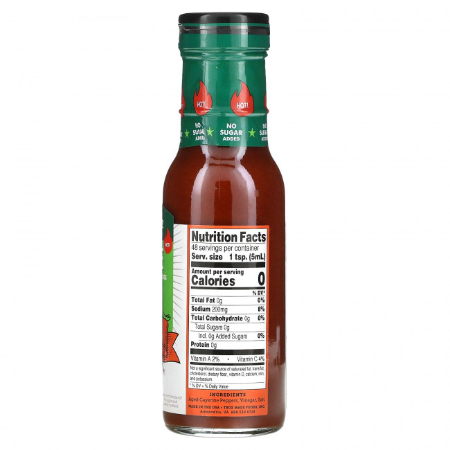 True Made Foods, Кайенский острый соус, Serious Heat, 236 мл (8 жидк. Унций)