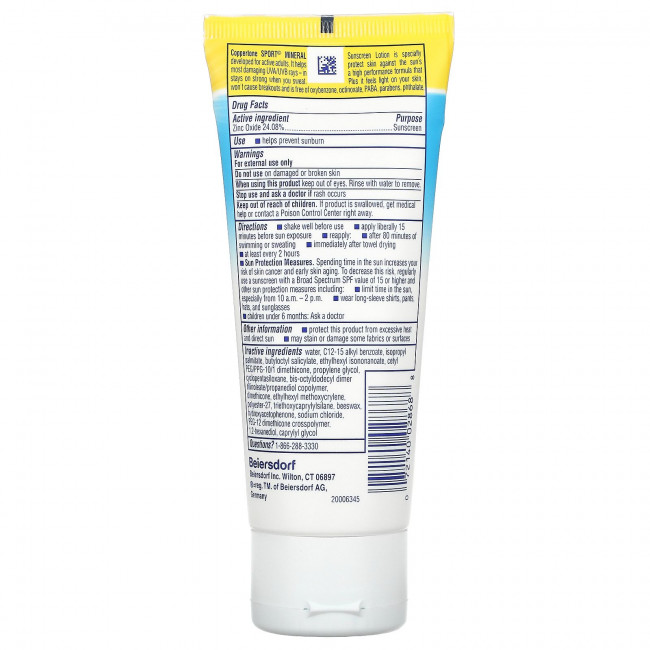 Coppertone, Sport Mineral, солнцезащитный лосьон, SPF 50, без масла, 74 мл (2,5 жидк. Унции) Coppertone, Sport Mineral, солнцезащитный лосьон, SPF 50, без масла, 74 мл (2,5 жидк. Унции)