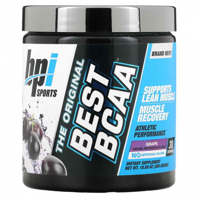 BPI Sports, Best BCAA, виноград, 300 г (10,58 унций) BPI Sports, Best BCAA, виноград, 300 г (10,58 унций)