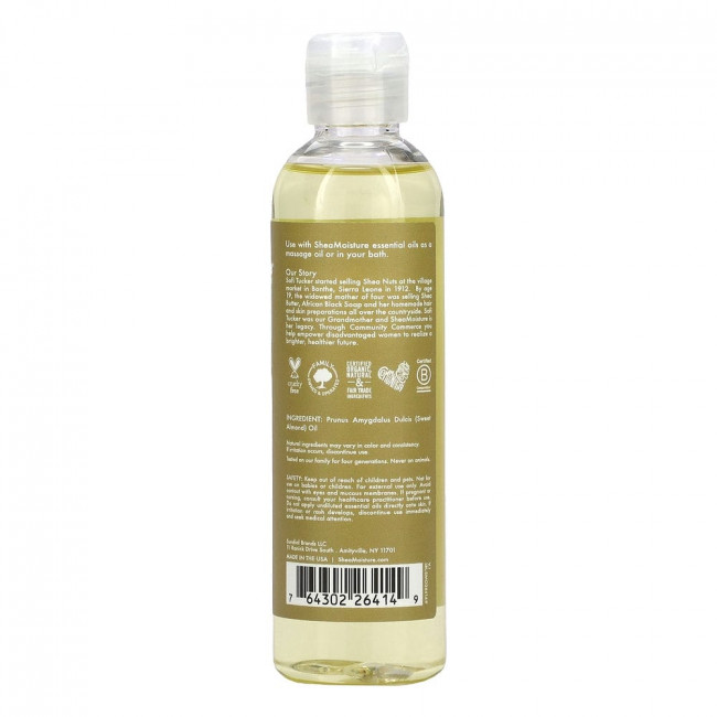 SheaMoisture, Масло сладкого миндаля, 118 мл (4 жидк. Унции) SheaMoisture, Масло сладкого миндаля, 118 мл (4 жидк. Унции)
