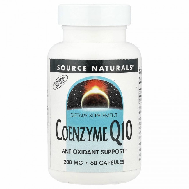 Source Naturals, коэнзим Q10, 200 мг, 60 капсул