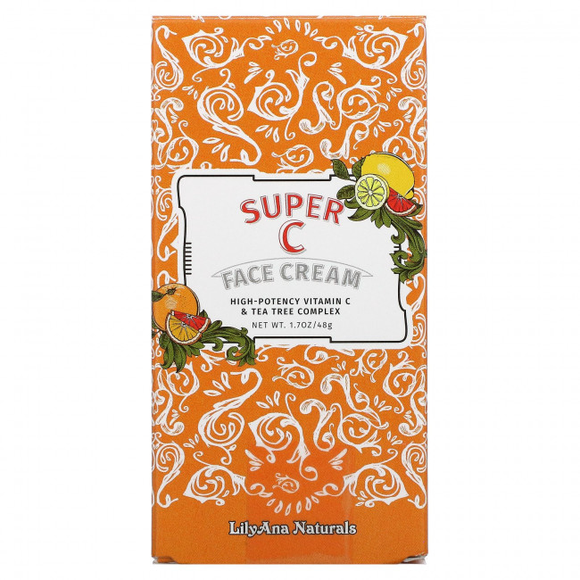 Lilyana Naturals, Крем для лица Super C, 48 г (1,7 унции) Lilyana Naturals, Крем для лица Super C, 48 г (1,7 унции)