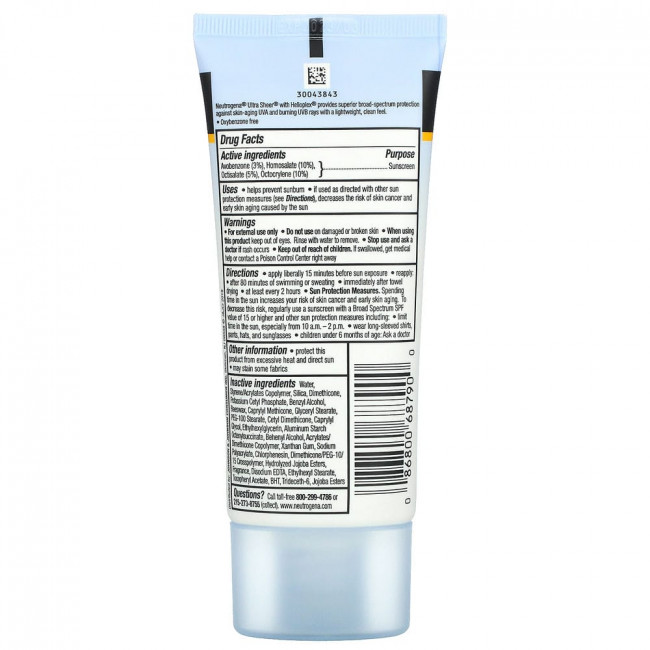 Neutrogena, Ultra Sheer, солнцезащитное средство с текстурой «сухое прикосновение», SPF 55, 88 мл (3,0 жидкой унции) Neutrogena, Ultra Sheer, солнцезащитное средство с текстурой «сухое прикосновение», SPF 55, 88 мл (3,0 жидкой унции)