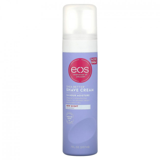 EOS, Shea Better, крем для бритья, с запахом лаванды, 207 мл (7 жидк. унций)