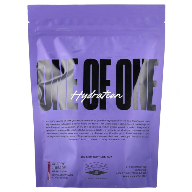 ONE OF ONE, Hydration, вишневый лаймад, 30 саше, 189 г (6,67 унции)