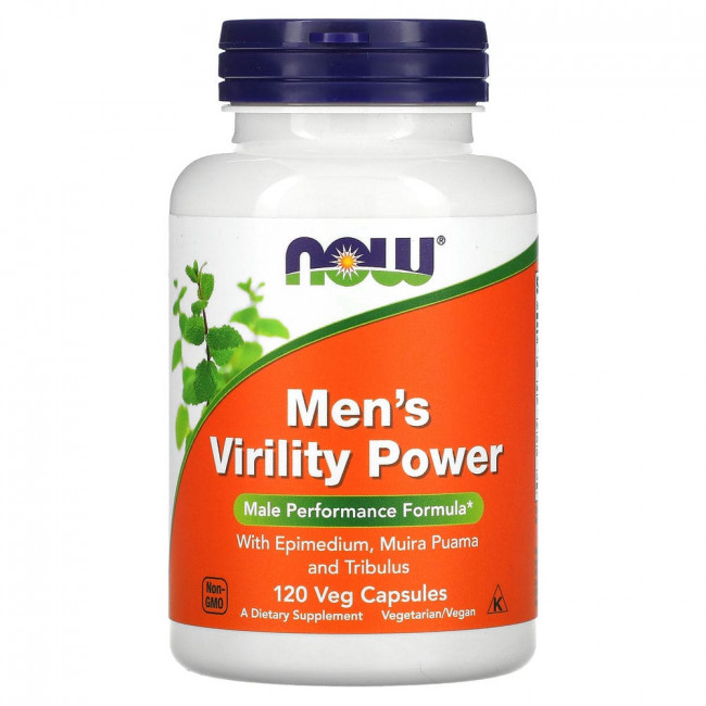 NOW Foods, Men's Virility Power, 120 растительных капсул
