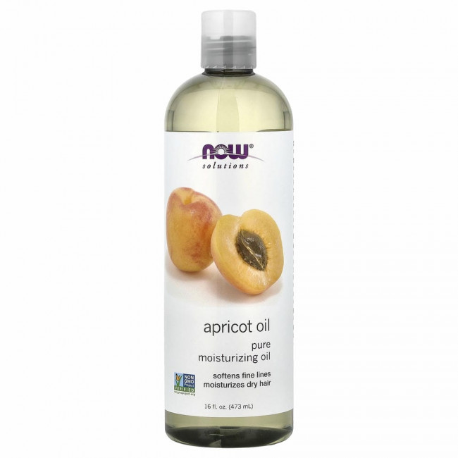 NOW Foods, Solutions, Apricot Oil, 16 жидких унций (473 мл) NOW Foods, Solutions, Apricot Oil, 16 жидких унций (473 мл)