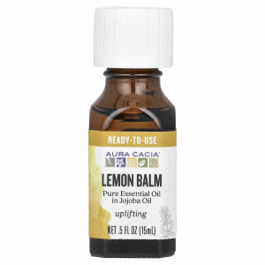 Aura Cacia, Мелисса, бодрящая, 0,5 жидкой унции (15 мл)