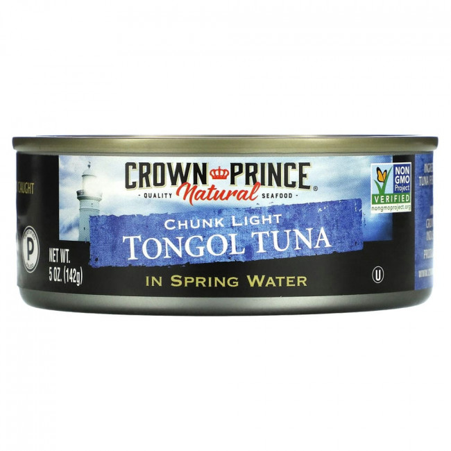 Crown Prince Natural, австралийский тунец, диетический, в родниковой воде, 142 г (5 унций) Crown Prince Natural, австралийский тунец, диетический, в родниковой воде, 142 г (5 унций)