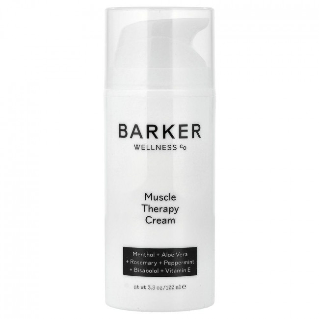 Крем для мышечной терапии Barker Wellness Co, 100 мл (3,3 унции)