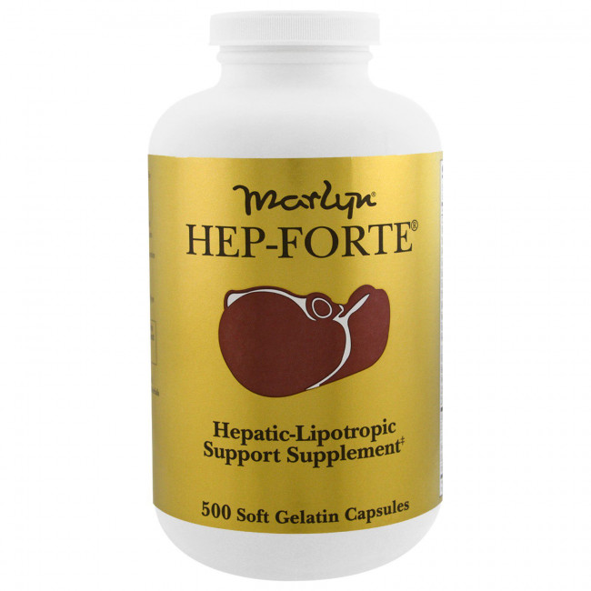 Naturally Vitamins, Marlyn, средство для здоровья печени Hep-Forte, 500 мягких желатиновых капсул Naturally Vitamins, Marlyn, средство для здоровья печени Hep-Forte, 500 мягких желатиновых капсул