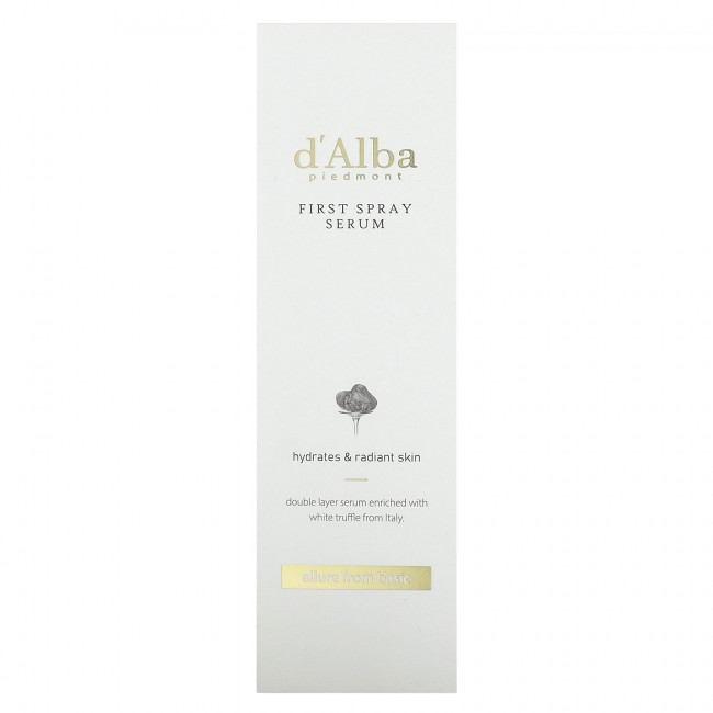 d'Alba, Сыворотка-спрей, 100 мл (3,38 жидк. Унции) d'Alba, Сыворотка-спрей, 100 мл (3,38 жидк. Унции)