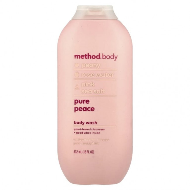 Method, гель для душа, Pure Peace, 532 мл (18 жидк. унций) Method, гель для душа, Pure Peace, 532 мл (18 жидк. унций)