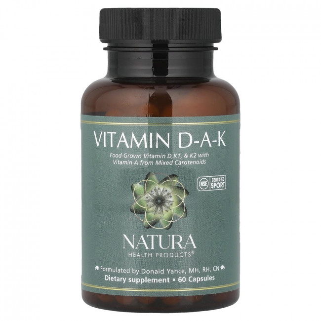 Natura Health Products, Витамин DAK, 60 капсул