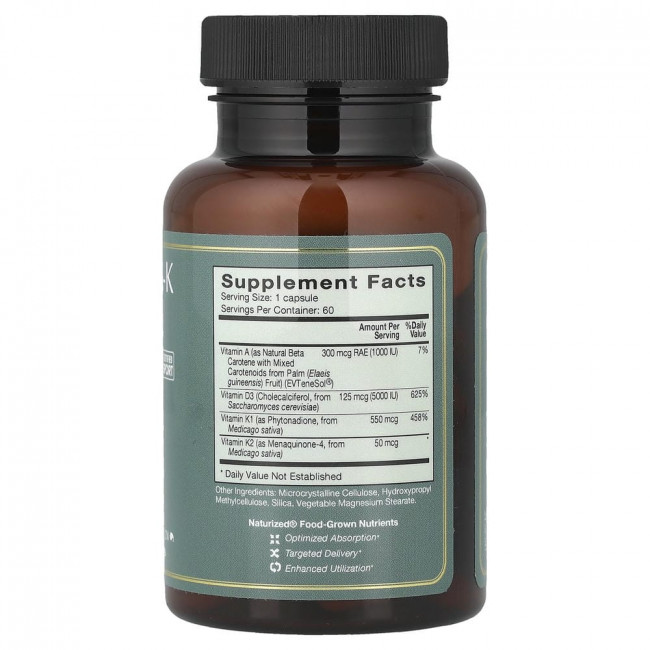 Natura Health Products, Витамин DAK, 60 капсул