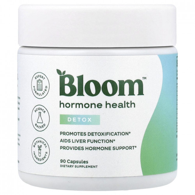 Bloom, гормональное здоровье, детоксикация, 90 капсул