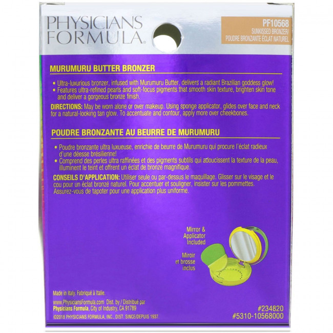 Physicians Formula, Бронзовое масло, загорелый бронзатор, 11 г Physicians Formula, Бронзовое масло, загорелый бронзатор, 11 г