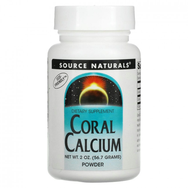 Source Naturals, коралловый кальций, порошок, 56,7 г (2 унции)