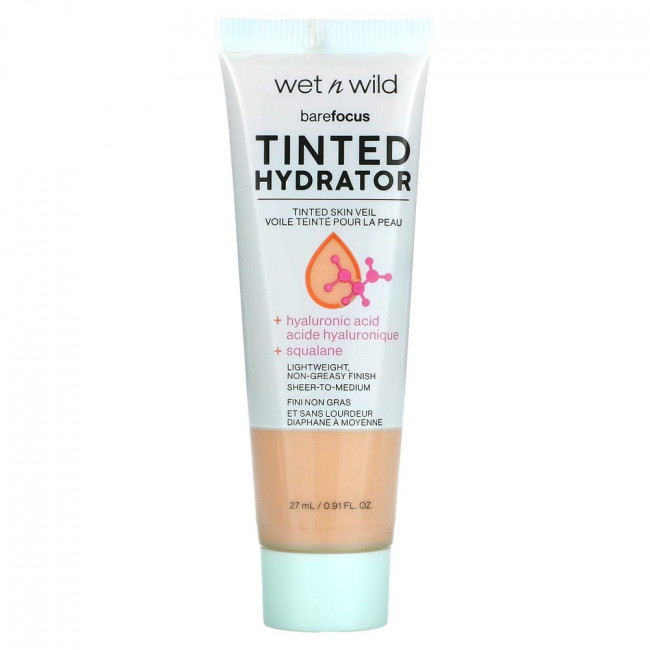wet n wild, Barefocus, увлажняющий тональный крем, светлый, 27 мл (0,91 жидк. Унции)
