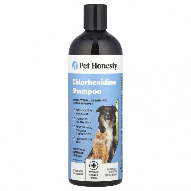 Pet Honesty, Шампунь с хлоргексидином, для собак и кошек, 473 мл (16 жидк. Унций)