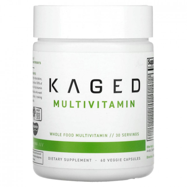 Kaged Muscle, MultiVitamin, 60 растительных капсул