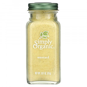 Simply Organic, Горчица, 3.07 унций (87 г)