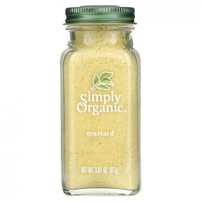 Simply Organic, Горчица, 3.07 унций (87 г)
