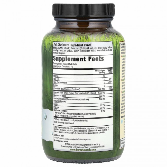 Irwin Naturals, 3-in-1 Carb Blocker, блокатор углеводов 3-в-1, максимальный эффект, 150 желатиновых капсул Irwin Naturals, 3-in-1 Carb Blocker, блокатор углеводов 3-в-1, максимальный эффект, 150 желатиновых капсул