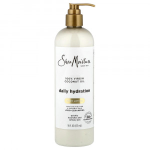 SheaMoisture, Ежедневный увлажняющий лосьон для тела, 100% кокосовое масло первого холодного отжима, 473 мл (16 жидких унций)