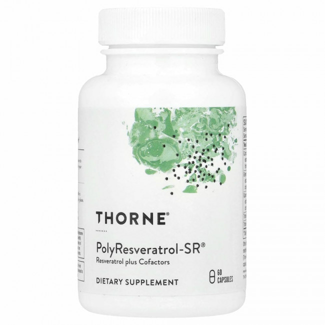 Thorne Research, PolyResveratrol-SR, 60 капсул Thorne Research, PolyResveratrol-SR, 60 капсул